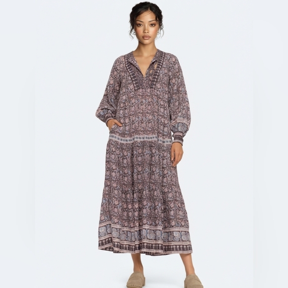Sea New York Dresses & Skirts - Sea New York Amaki Lilac Whimsical Cottagecore Bohemian Floral Maxi Dress L Bx22